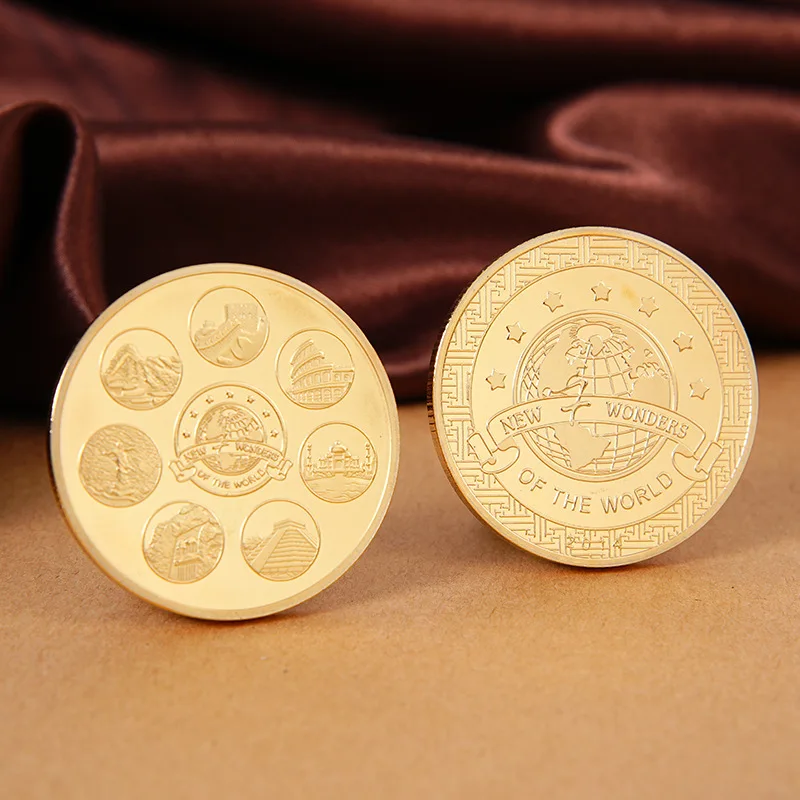 سبعة عجائب من العملة التذكارية العالمية سبعة الحضارات، التراث الثقافي، مجموعة العملات التذكارية هدايا السياحة #3