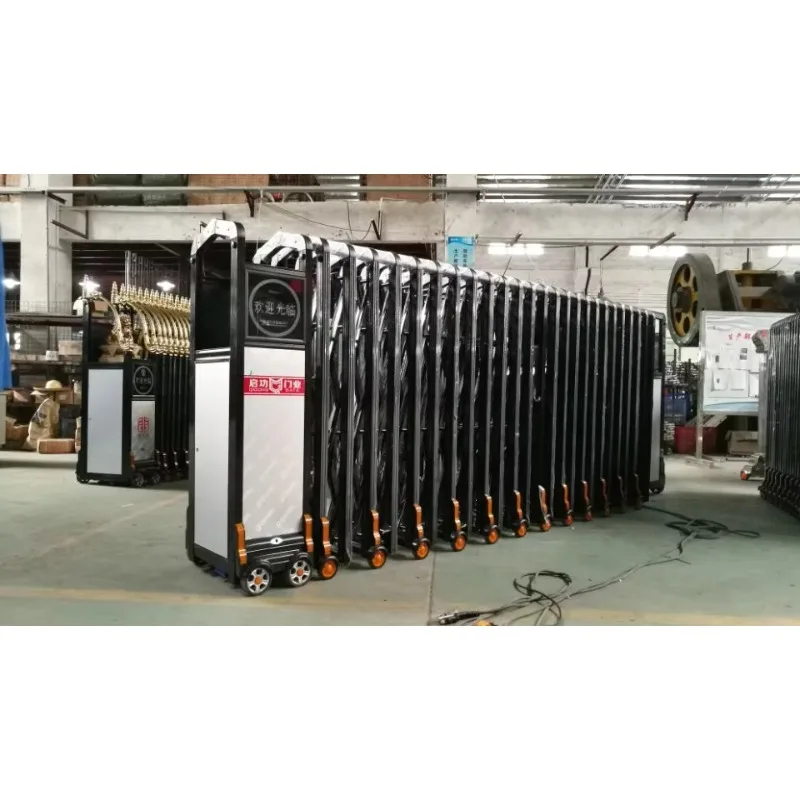 

Automatic Aluminum Retractable Gate Remote Control Gate And Black Sliding Gate Design