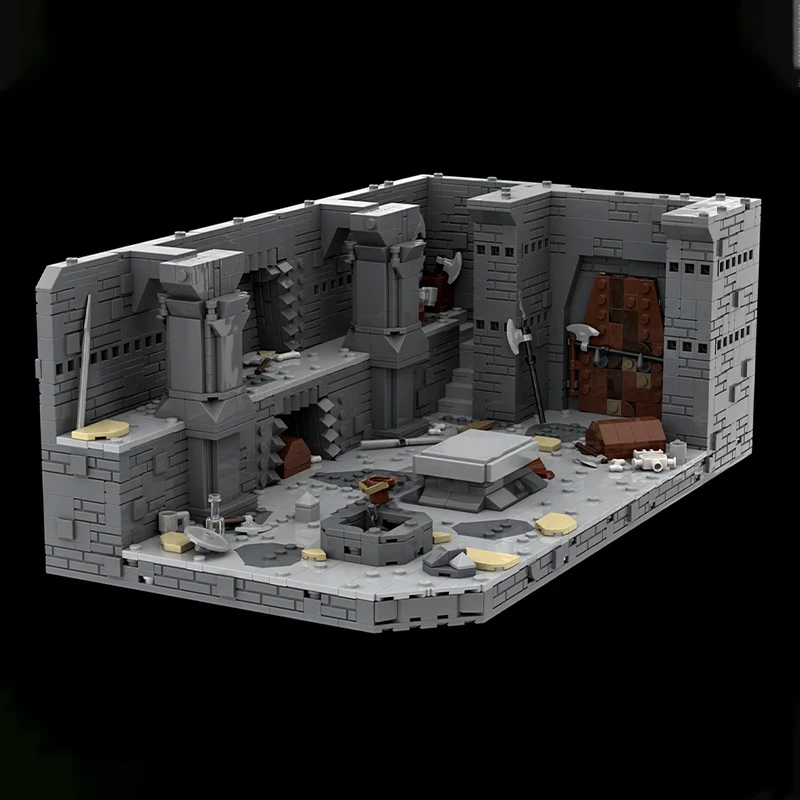 

2017 шт. строительные блоки Dwarven City MOC с набором приключений Mithril Mine LOTRes