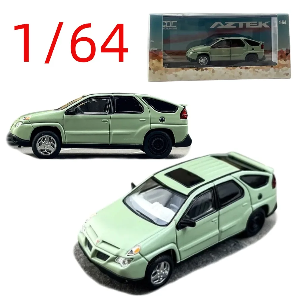 Modelo a Escala 1/64 de Vehículo Todoterreno Pontiac Aztek de GOC Diecast, Modelo de Auto SUV Pontiac Aztek de Aleación, Juguetes Coleccionables en Caja Original