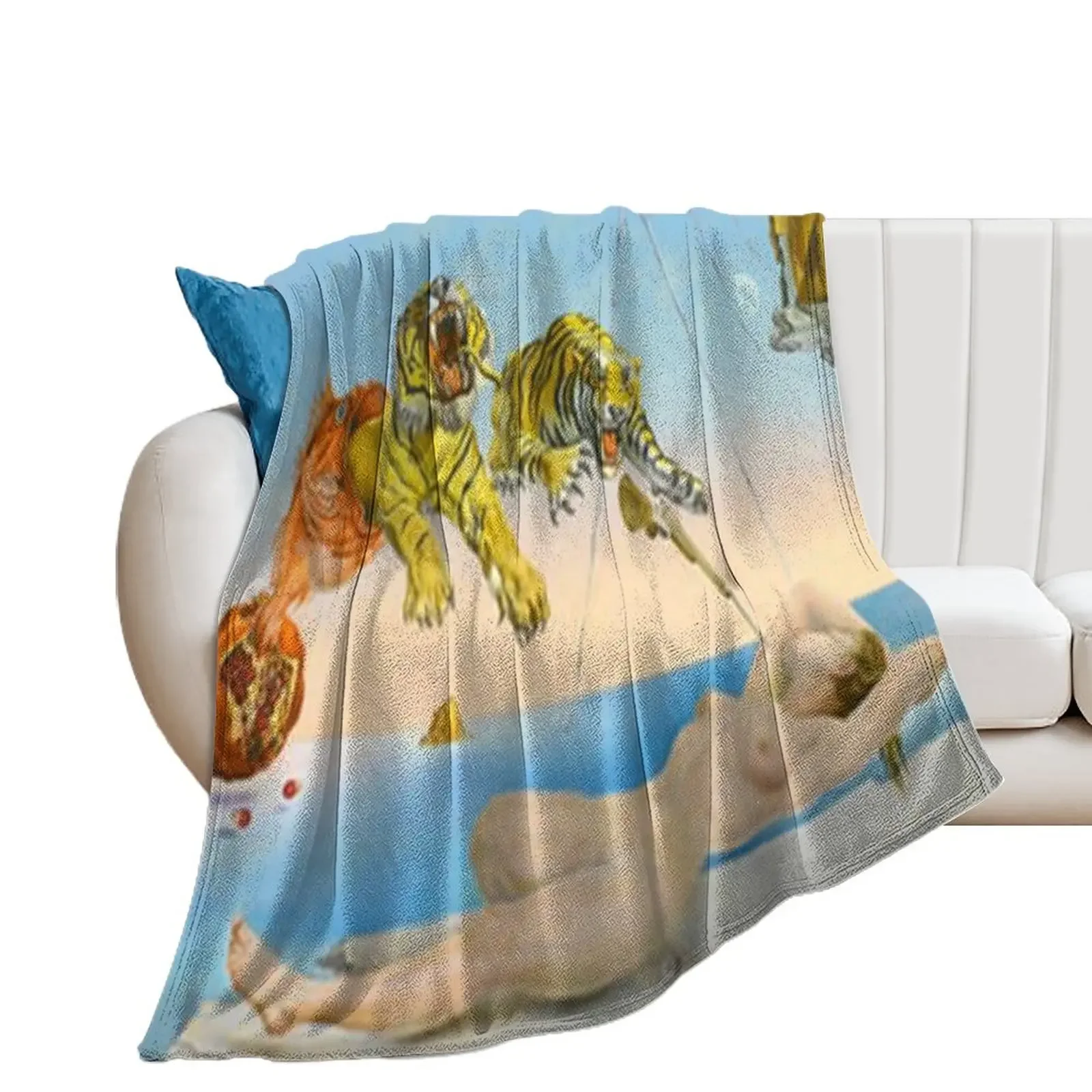 

Сальвадор Дали Тигры плед одеяло для пикника пляжные декоративные кровати одеяла