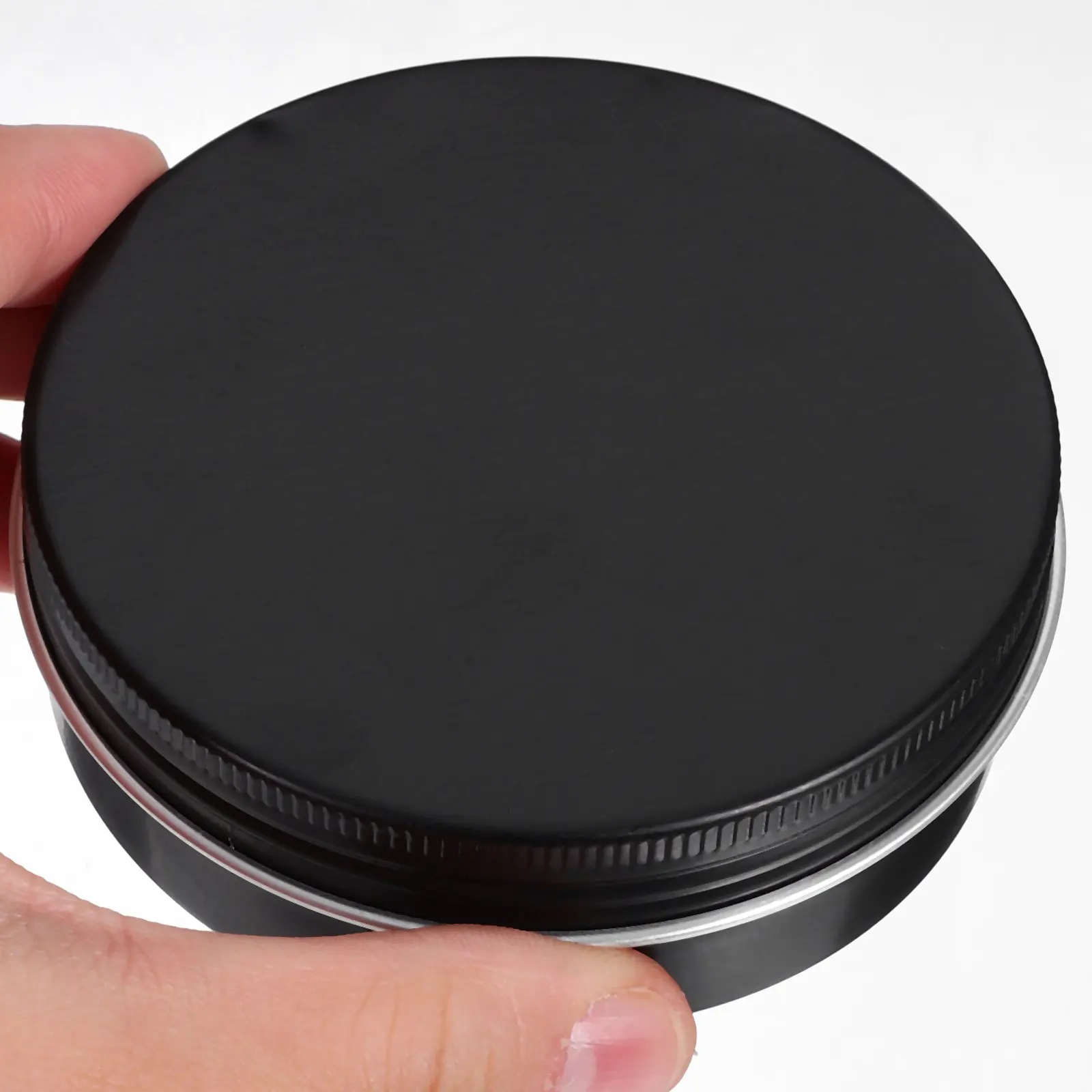 20Pcs Aluminium Box Black Travel Storage Leakproof Cream Container Screw Thread Cosmetics Jar Durable Lightweight