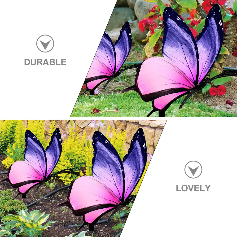 

Decorative Garden Butterflies Acrylic Lawn naments Artificial Outdoor Decorations Butterflies Garden Stake Durable Smooth