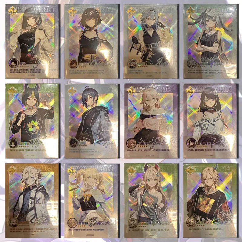 The Royal Card Family Goddess Story PLD card Raiden Shogun Faruzan Yae Miko Yelan Eula Diluc boy Toy collection Birthday gifts