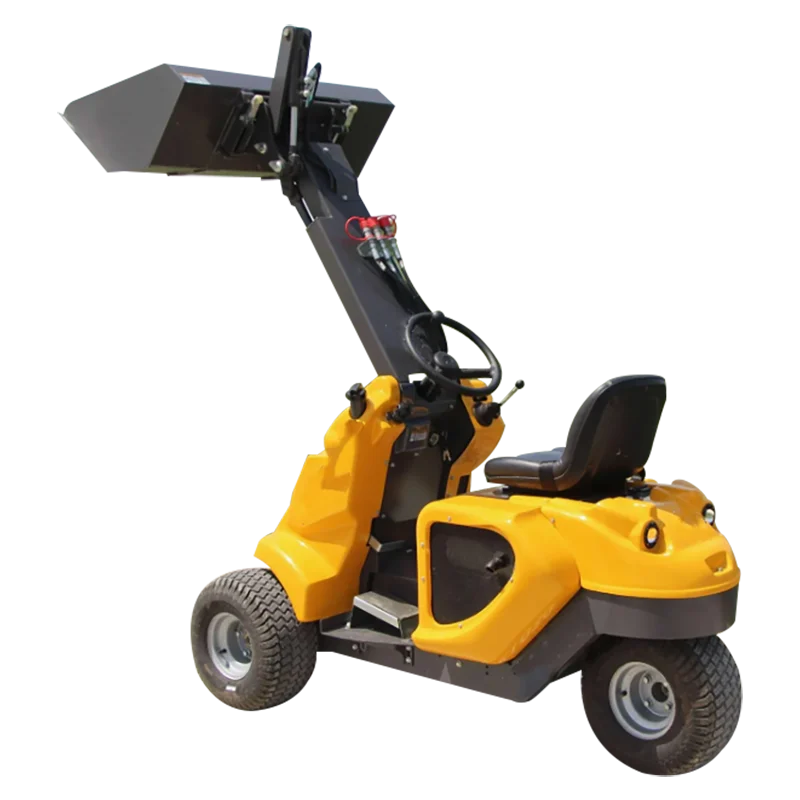 Mini skid steer loader roda tiga berkualitas tinggi dengan waktu kerja rendah, dijual melalui EPA/CE