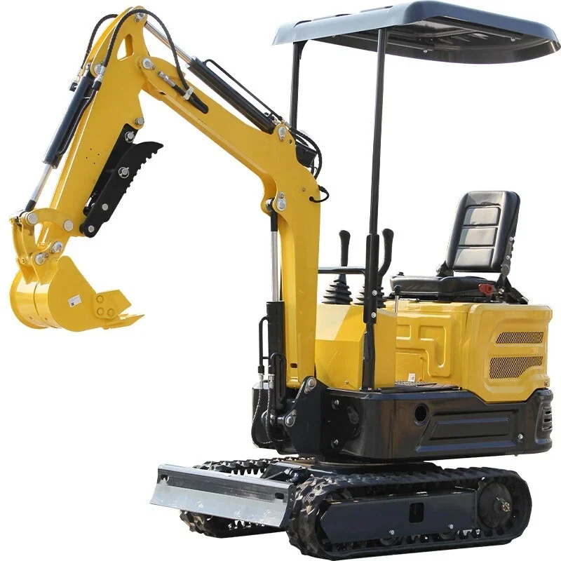 Mini Escavatore 1-Ton 2000lbs 13.5HP Mini Digger piccolo escavatore Baldacchino Meccanico Pollice Spedizione Gratuita