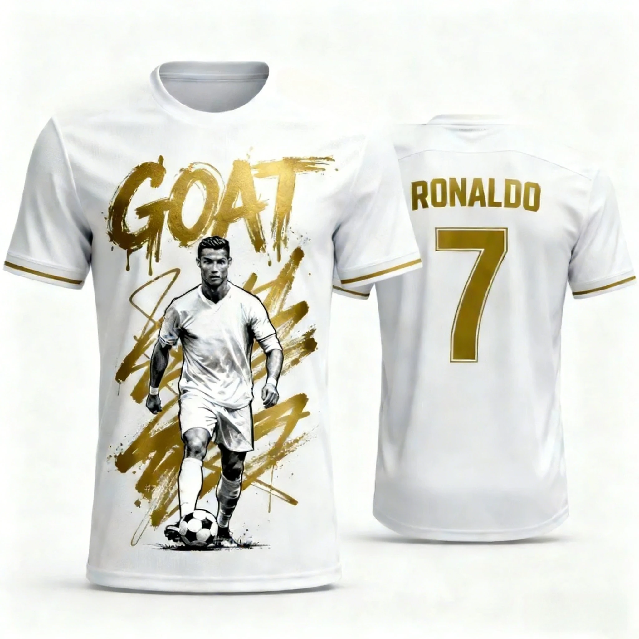 Summer New Product - Ronaldo 7 Number 3D Printed Fitness Training Competition Quick-Drying Sports Men's Clothing