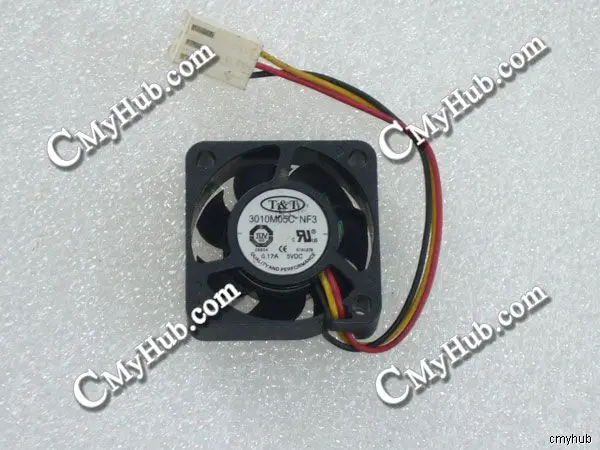 For T&T 3010M05C NF3 DC5V 0.17A 3010 3CM 30MM 30X30X10MM 3pin Cooling Fan 3010M05C NF3