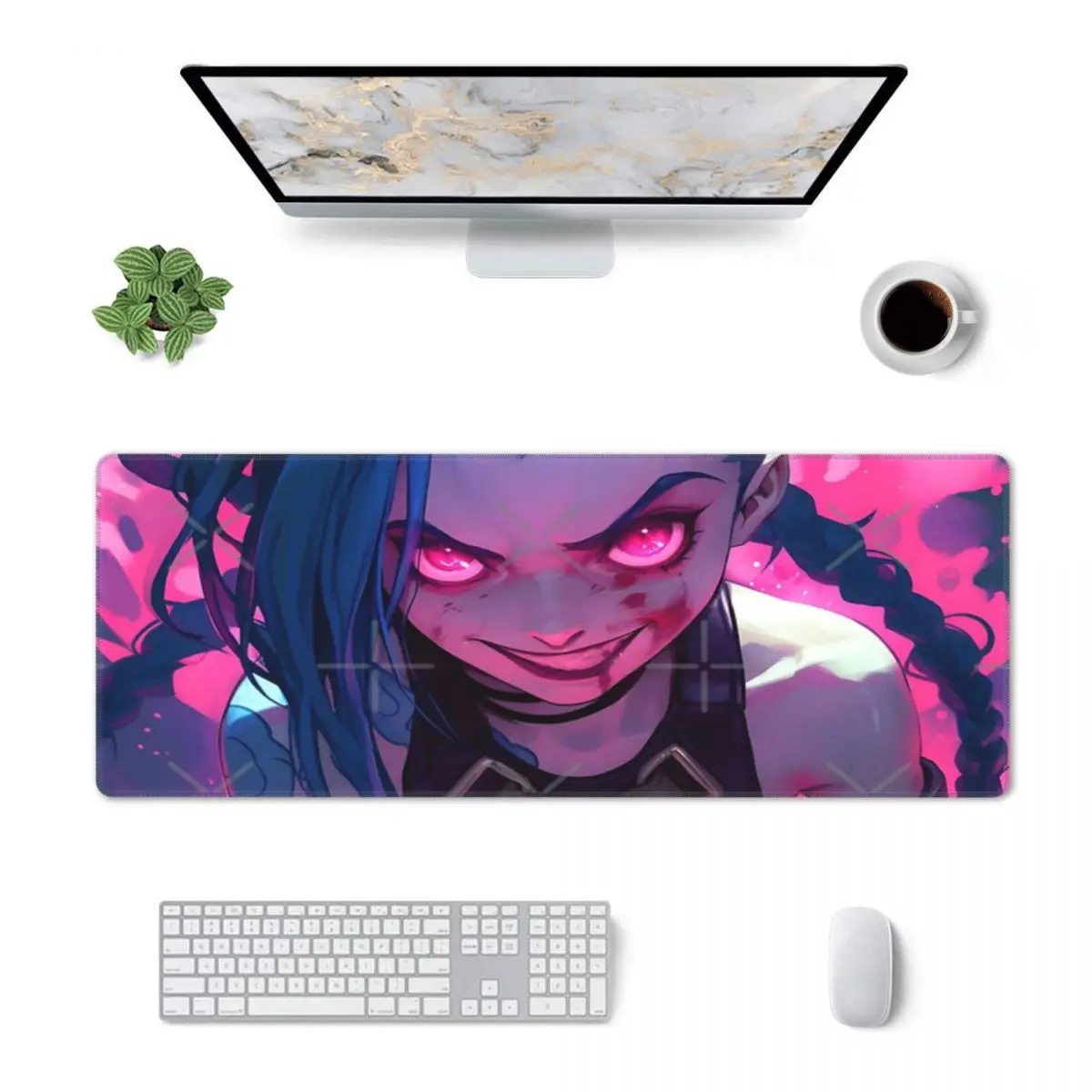 Coussinets de clavier en caoutchouc Anime Girl, mignon