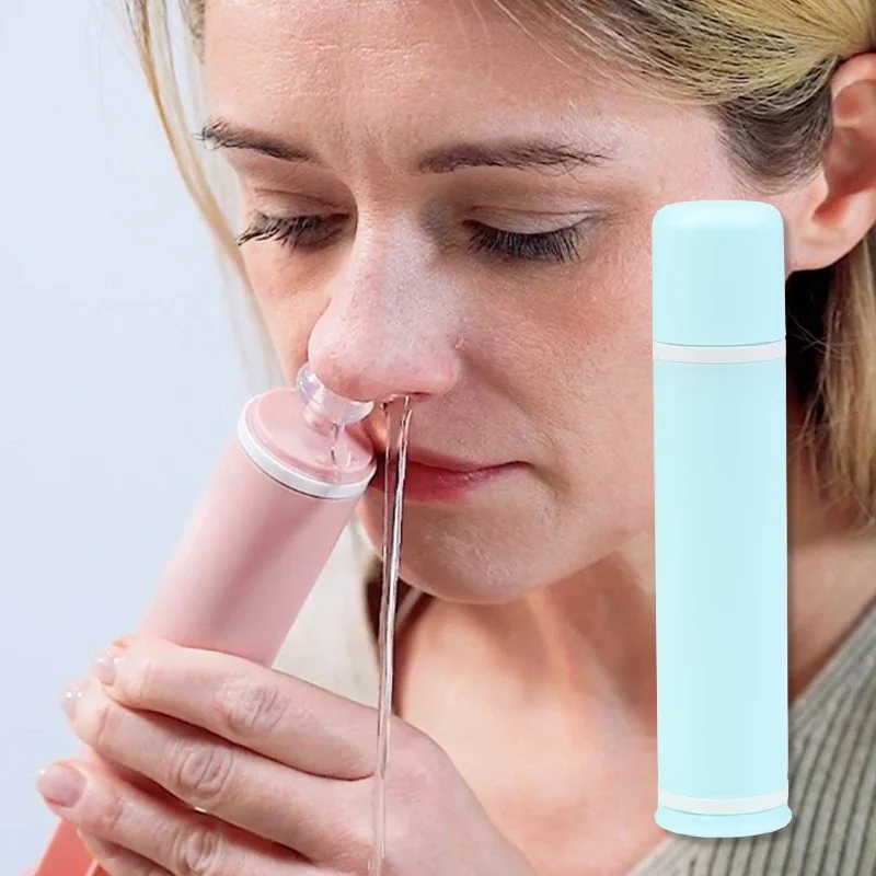 

New Portable Nasal Irrigation Bottle 60ml Needle Tube Design, Household Nasal Cleaner for Adults & Kids Daily Use
