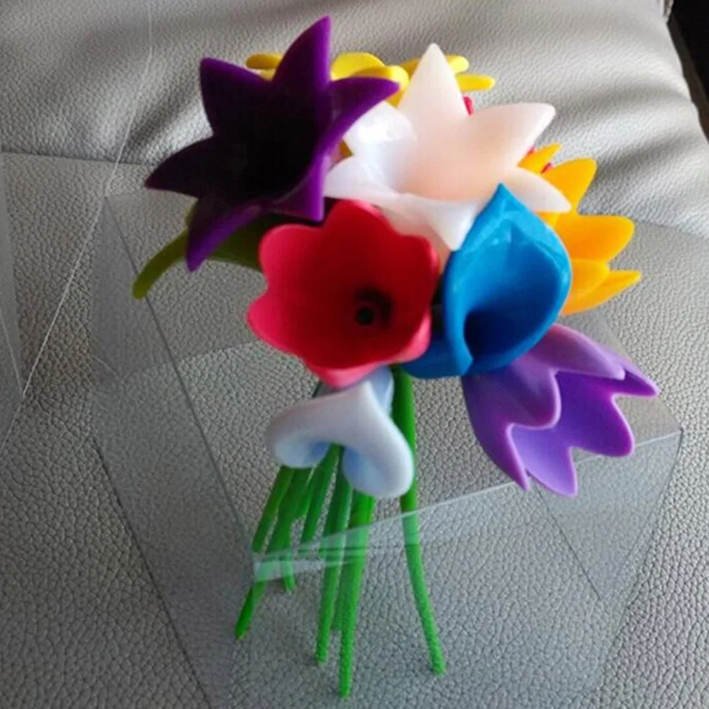 

6pcs Floral Shape Cup Labels Glass Markers Silicone Tags Different Colors Reusable Bar Tools Kitchen Supplies