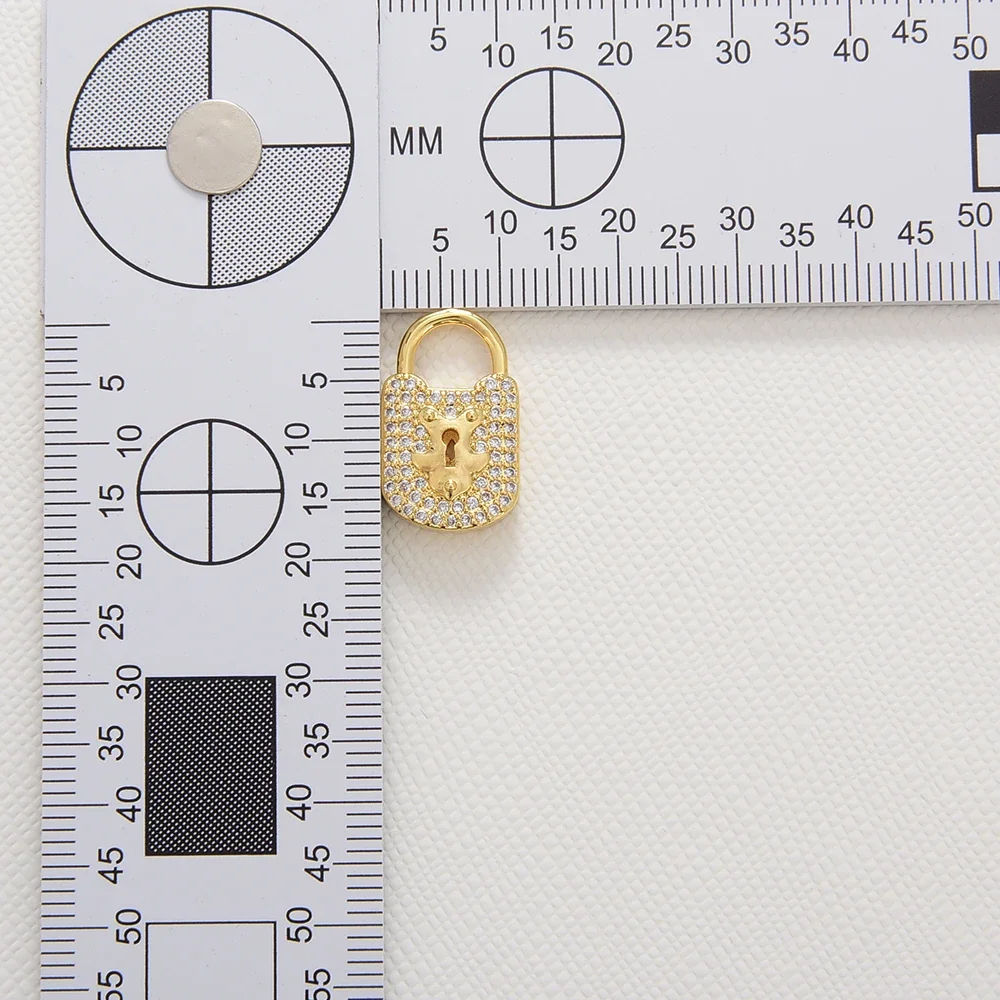 Keychain Lobster Clasp for Necklace Jewelry Charms Making supplies DIY Bracelet Chains Zircon Accessories Round Heart Lock Shape