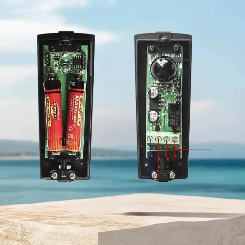 1 セットガレージゲートオープナーバリアスライドドア安全フォトセル赤外線ビームセンサー DC12V 24V シングルビーム赤外線検出器