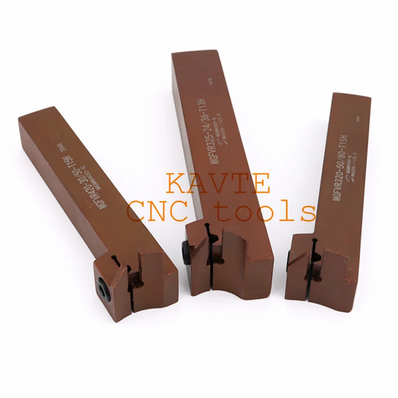 قاطع أخدود الوجه على شكل 7 من HOT MGFVR320/MGFVR325 نطاق معالجة مزدوج الرأس 24-400 أداة تشقيب كربيد MGMN300