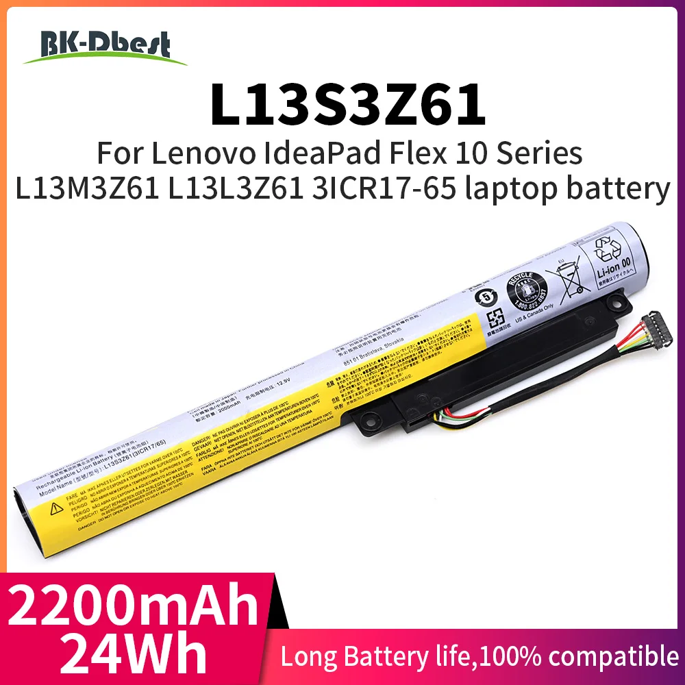 

BK-Dbest L13S3Z61 Сменный аккумулятор для ноутбука Lenovo IdeaPad Flex 10 Series 3ICR17/65