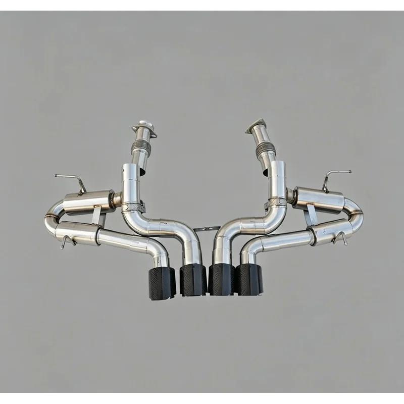 Performance Valvetronic Catback for Chevrolet Corvette C8 Z06 5.5L SS304 Smart Valve Muffler Exhaust Pipe System 2023