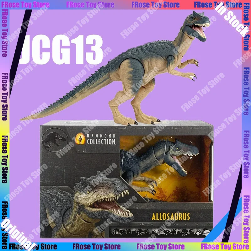 Originele Jurassic World Hammond Collection Dinosaurussen JCG13 Allosaurus Action Figure Articulatie Beeldje Standbeeld Model Speelgoed Geschenken