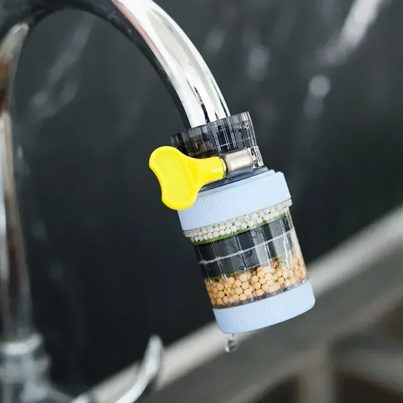 

6-слойный универсальный кухонный смеситель, очиститель, фильтр, экономия воды, барботер, фильтрация с активированным углем, насадка для душа, фильтр