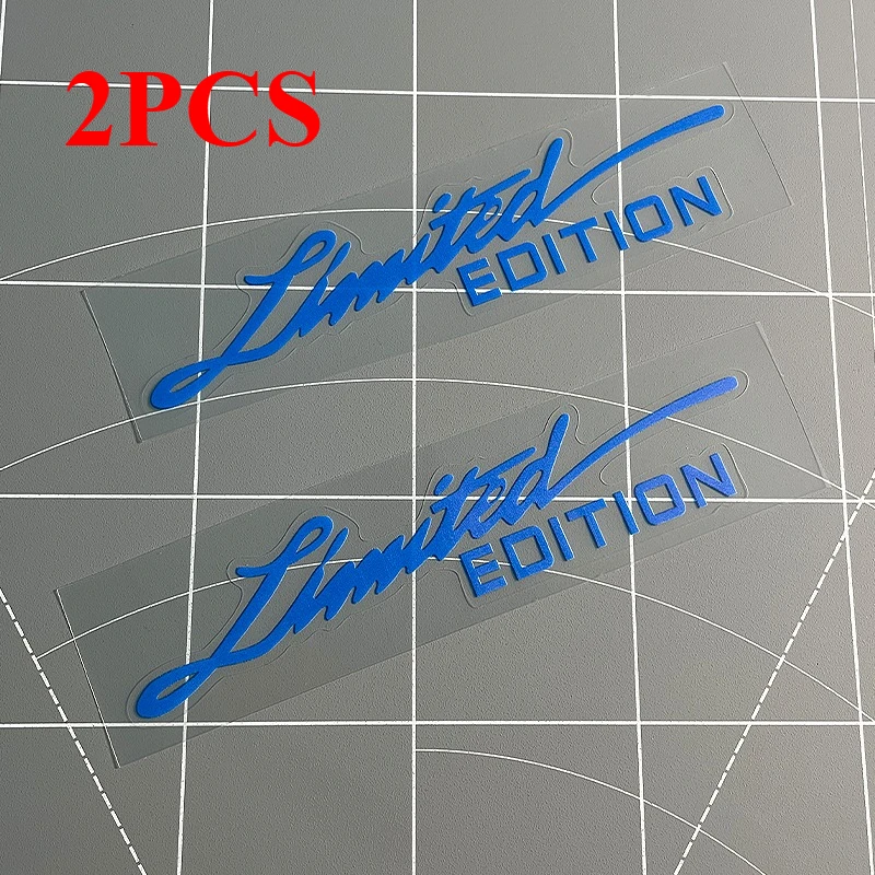 2PCS LIMITED EDITION Motorrad Aufkleber Wasserdicht für Motorrad Roller Körper Helm Box Auto Fenster Universal Vinyl Aufkleber