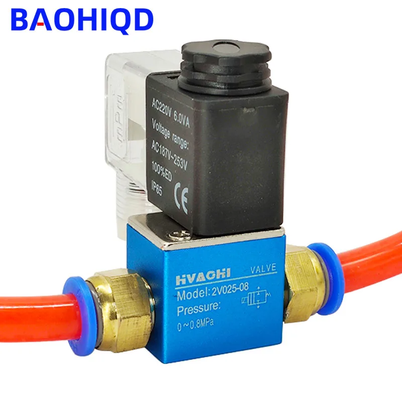 12V 24V 220V 110V Pneumatic Solenoid Valve 2 Position 2 Port 1/4