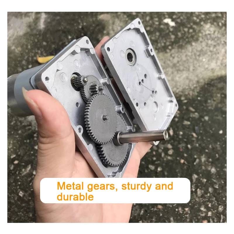 555 메탈 기어 기어 모터, 왕복 메커니즘 모터, 7 타입, 하이 토크 웜 기어 박스 모터, DC 12V, 24V, 45-200RPM