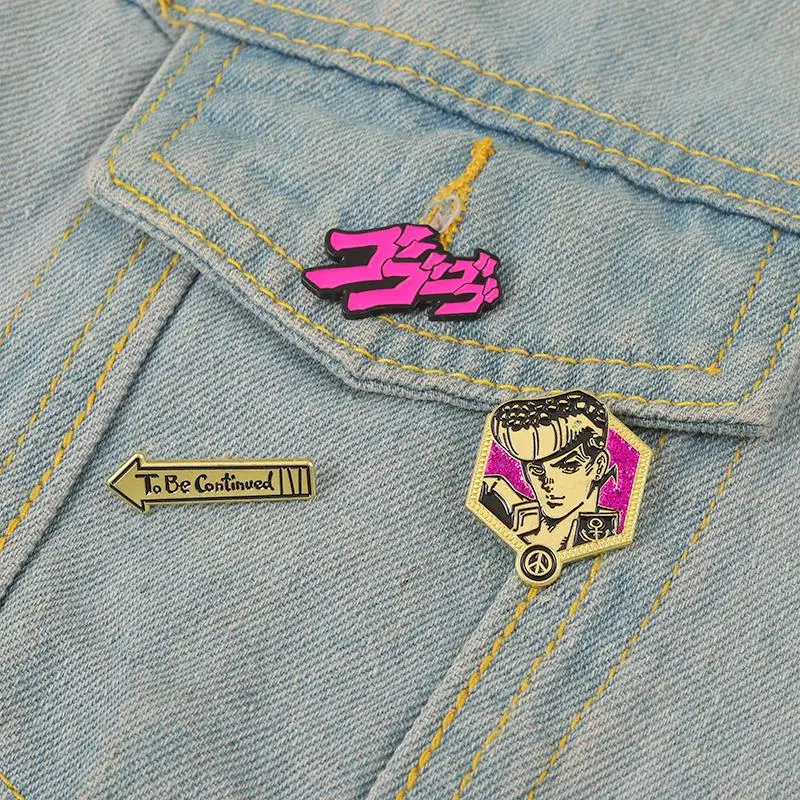 JoJo Enamel Pins Custom Bizarre Adventure Brooches Lapel Badges Cartoon Japanese Anime Jewelry Gift for Fans Friends