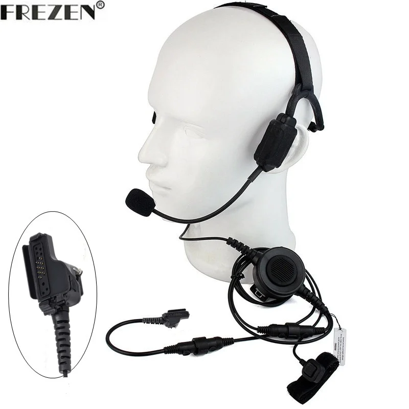 Walkie talkie Military Bone Conduction Tactical Headset Boom Mic For Motorola 2 Way Radio HT1000 XTS1500 XTS2500 XTS3000 XTS3500