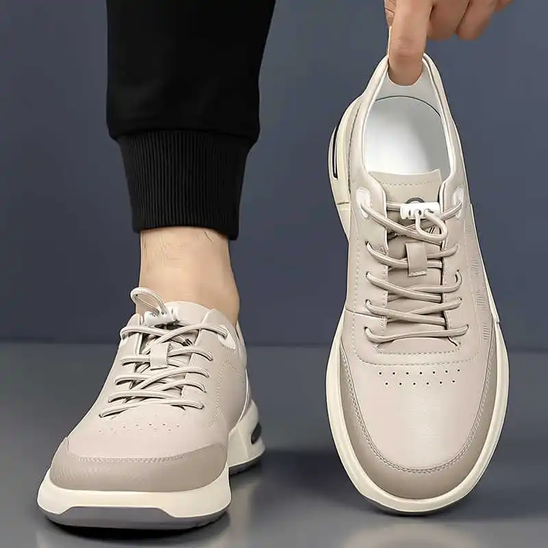 Road Natural Leather Volleyball Sneakers Casual Size 47 China Men Shoes Sports Particular On Sale Trend Funny