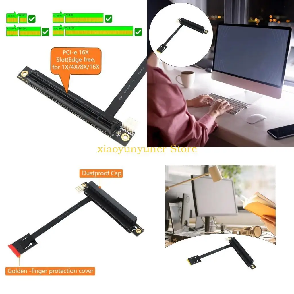 p9jb-m2-a-e-to-pcie-16x-extension-adapter-270-degree-rotation-pcie-tester-extender