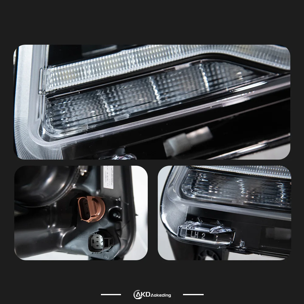 AKD Car Lights for Jeep Compass  LED Headlight Projector Lens 2011-2016 Front DRL Signal Automotive Accessories