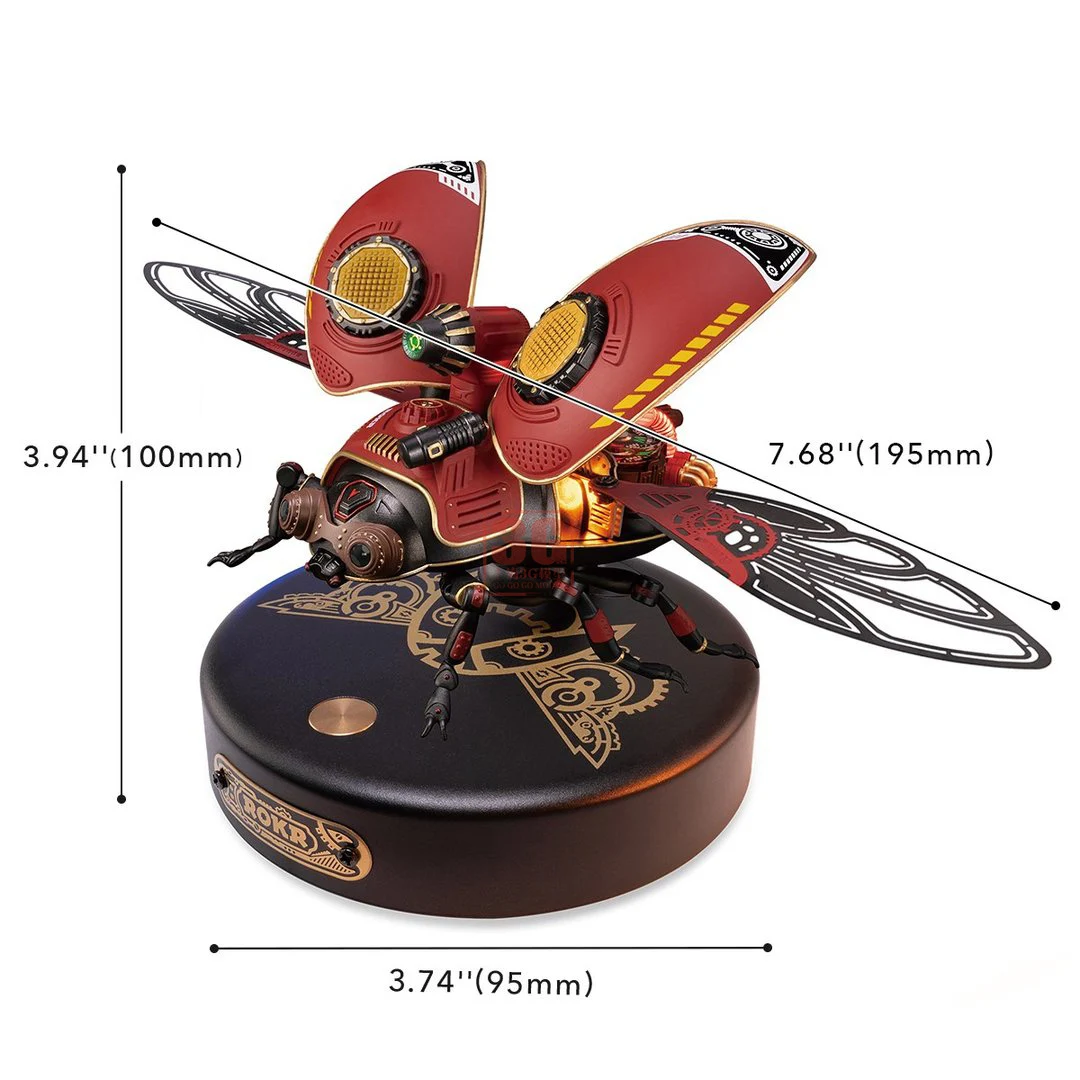 3G model MI02 color separation glue-free reconnaissance beetle 3d stereo diy handmade mechanical punk metal