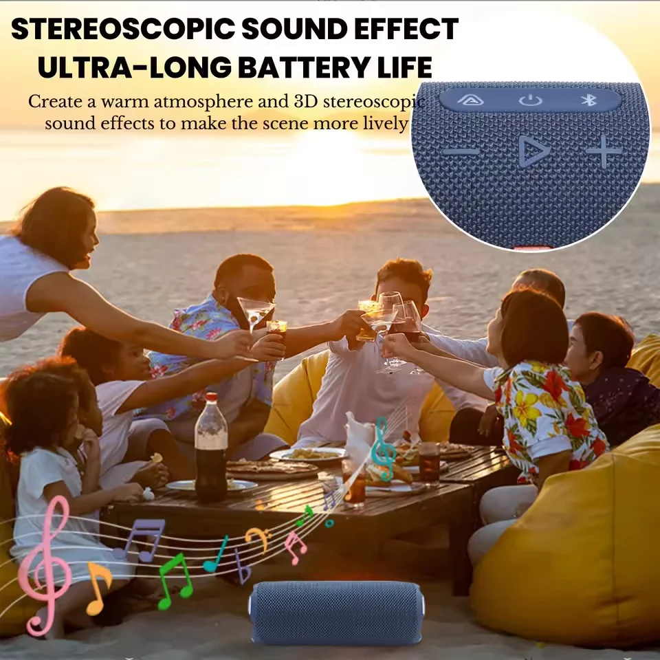 Flip 7 سماعة لاسلكية متعددة الوظائف تعمل بالبلوتوث المتكلم مزدوجة المتكلم عالية الحجم TF بطاقة في الهواء الطلق مضخم صوت محمول صندوق الصوت USB #2