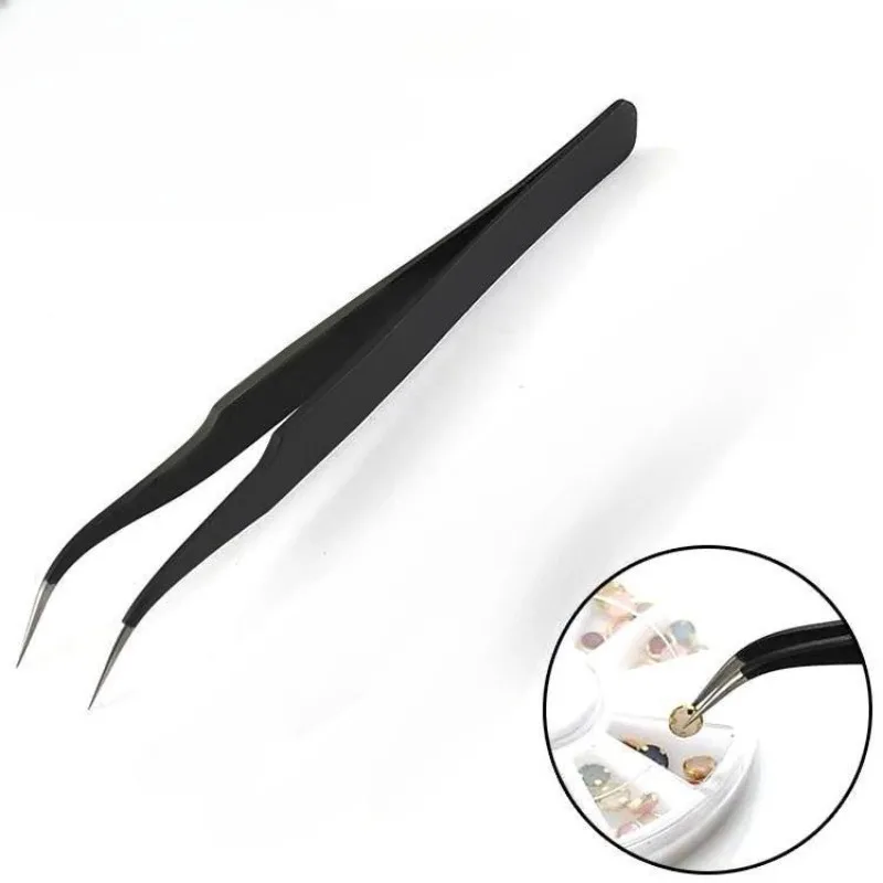 Pliers Stainless Steel Precision Electronic Components Jewelry Sequins Pliers Eyelashes Nails Bird's Nest Hair Pliers