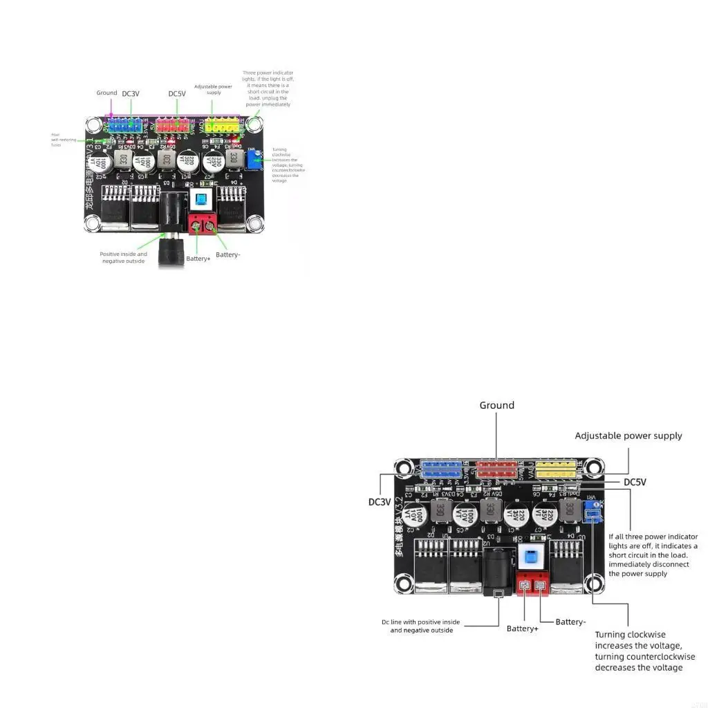 Industrial Step Down Converters Module With 4 Selfs Recovery Fuses 2A Capacity For Electronic Devices