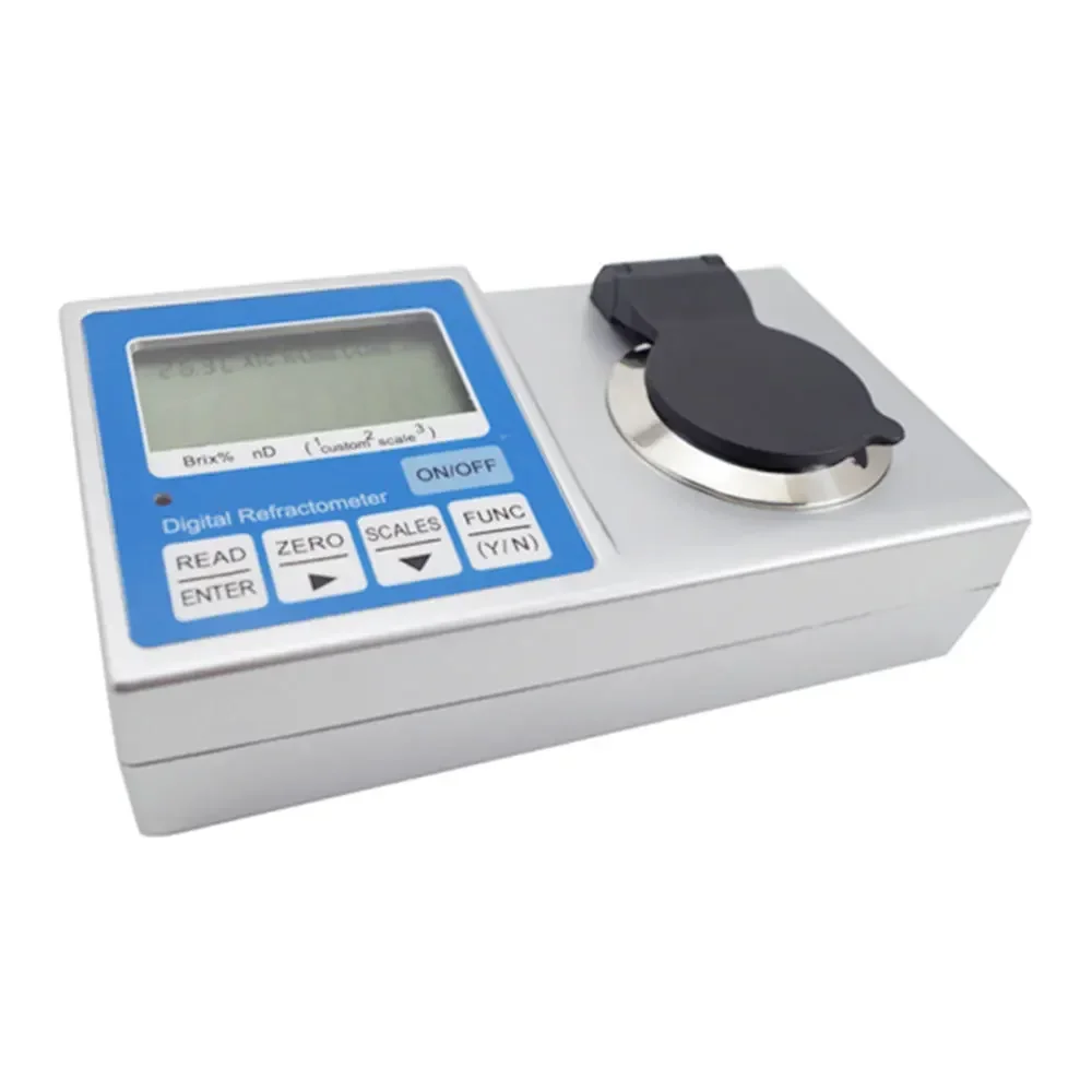 Built - In Brix % And ND Scales Bench Top Digital Programmable Refractometer