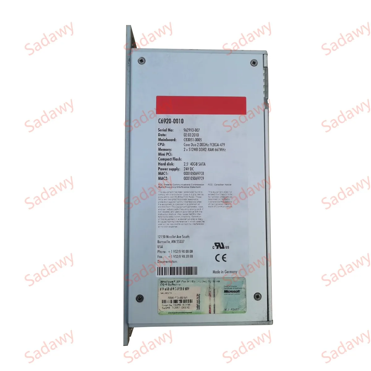 Beck-hoff 오리지널 C6920-0010 제어 캐비닛 산업용 PC