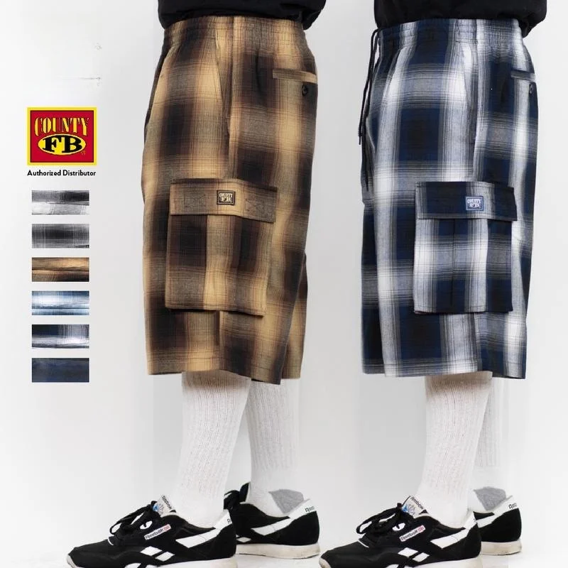 

B 37635 Plaid Sport Pants New Cross-Border Outerwear Men's Shorts Spring 2026 Season Other Material 100% Same as Mall