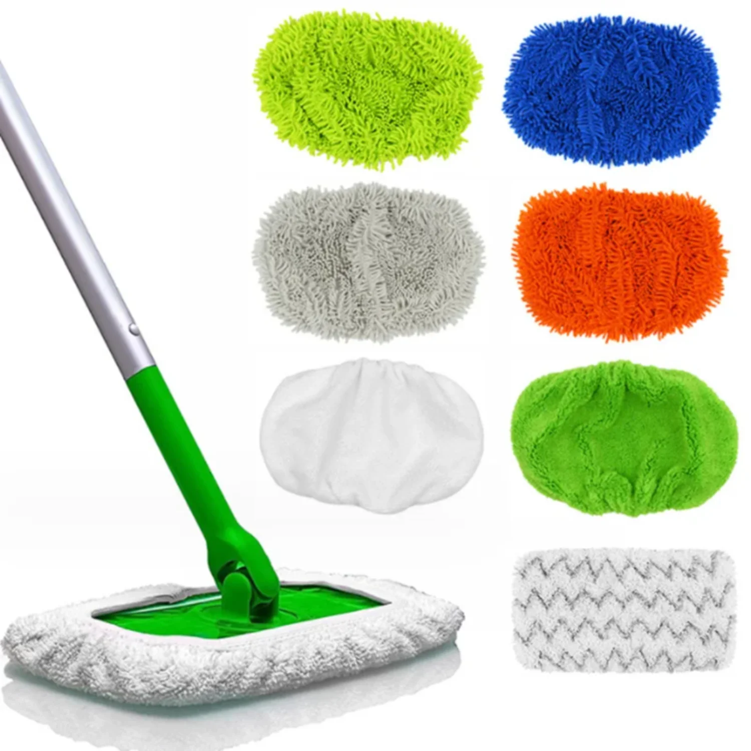 Mop Replacement Pad Mop Cloth Reusable Pad  Sweeper Mop Washable Microfiber Pad Cleaning Pad  Bathroom  Living Room