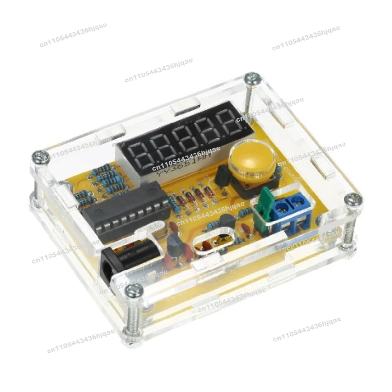 For Frequency Counter Crystal Counter Oscillator Digital Tester with Transparent Housing 1Hz~ 50MHz