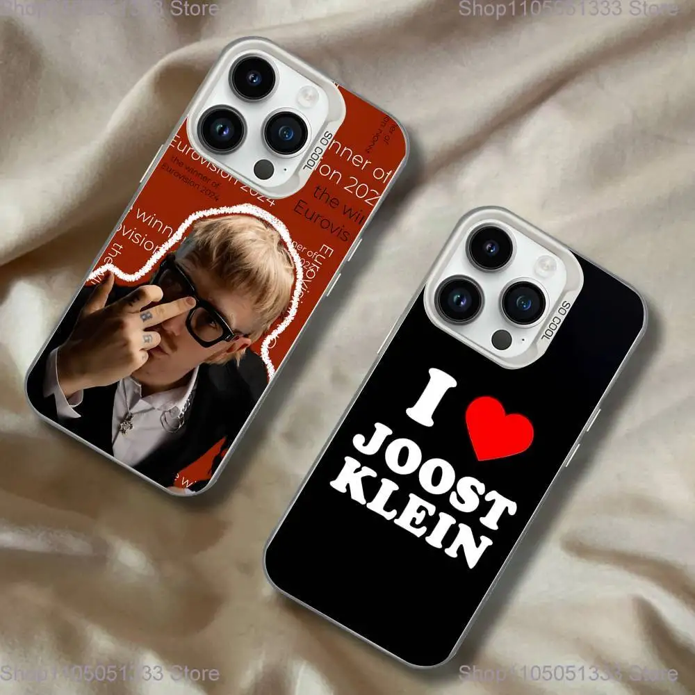 

I Love J-Joost Klein Phone Case For iPhone 16,15,14,13,12,11,Pro,XS,Max,Plus,Mini,SE White Candy Matte Shockproof Cover