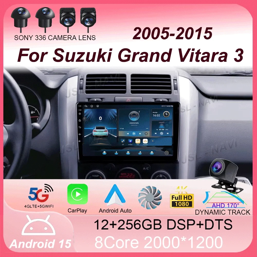 

Android 15 For Suzuki Grand Vitara 3 2005 - 2015 Car Radio Multimedia Video Player Navigation stereo GPS No 2din 2 din dvd