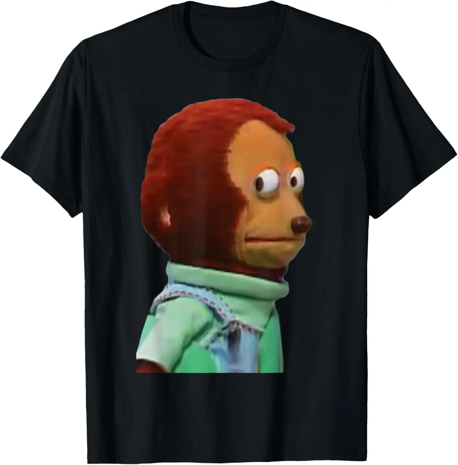 Awkward Look Monkey Doll Meme T-Shirt 100% Cotton Trendy Y2K Short-Sleeve Tee-Soft, Quick-Drying, Moisture-Wicking; Ideal Sports