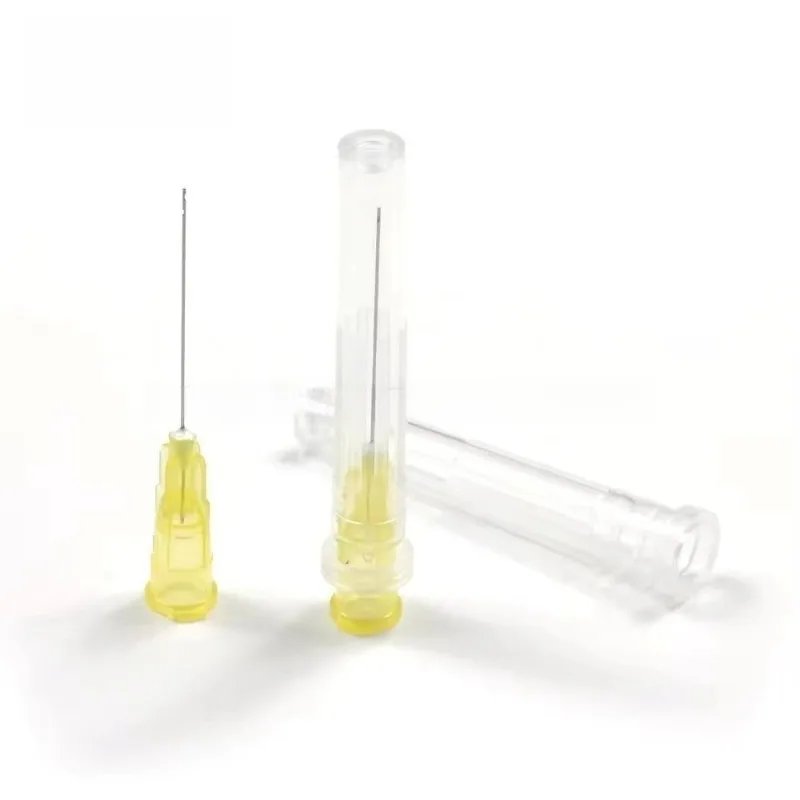 300Pcs Single Pack Irrigatio Needles 2 Holes Endodontics Irrigator Tips 30G 25MM Disposable Root Canal Cleaning Dentistry