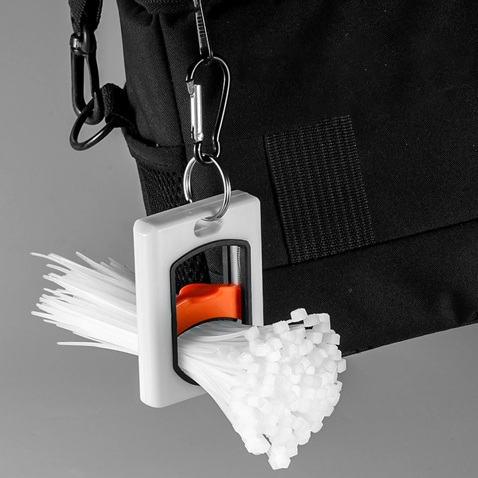 Immagine 7: Supporto per Fascette Quadrate Luminoso al Buio, Organizzatore per Cavi in Plastica Multiuso per Interni ed Esterni