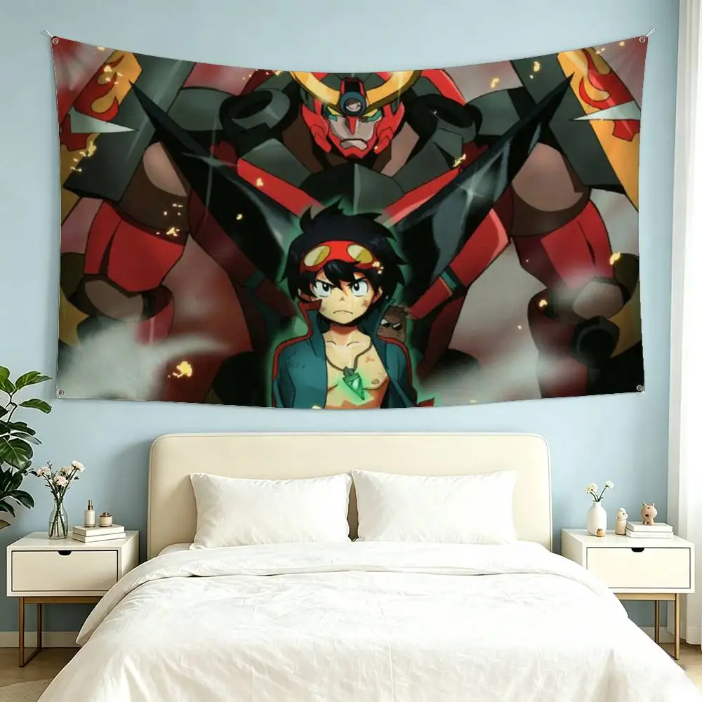 Anime G-Gurren Lagann S-Simon  Flags for Bedrooms Home Decor Items Outdoor Decors Garage Decoration Flaga