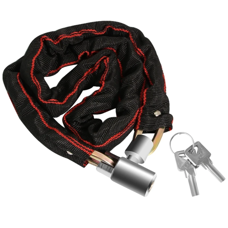 

Bike Chain Lock with 2 Key, Bicycles Chain Lock for Motorcycle Electric Bikes X5QF