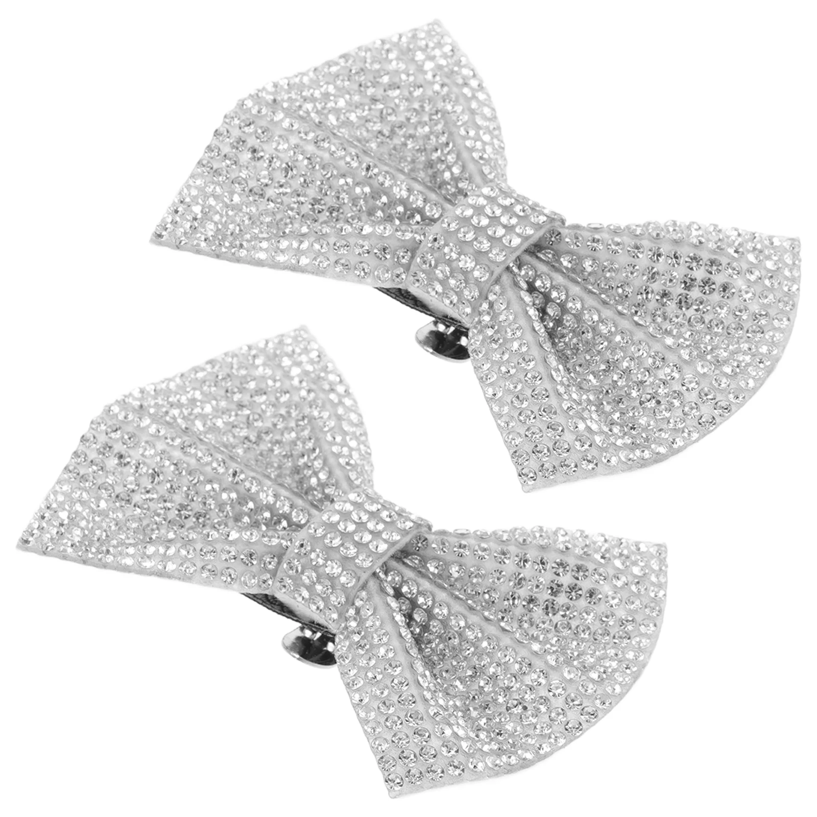 

1 Pair Crystal Rhinestone Shoe Clips Removable Decorations High Heel Flowers White Bowknot Buckles Wedding Party Accessories