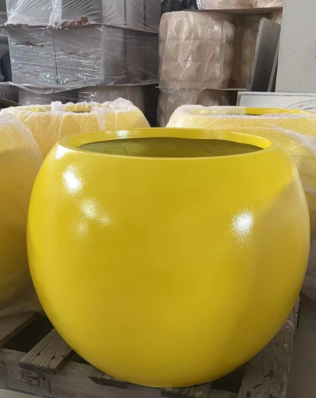 

Большие фибергласовые кашпо для помещений и улицы, большие садовые цветочные горшки, искусственные горшки для растений