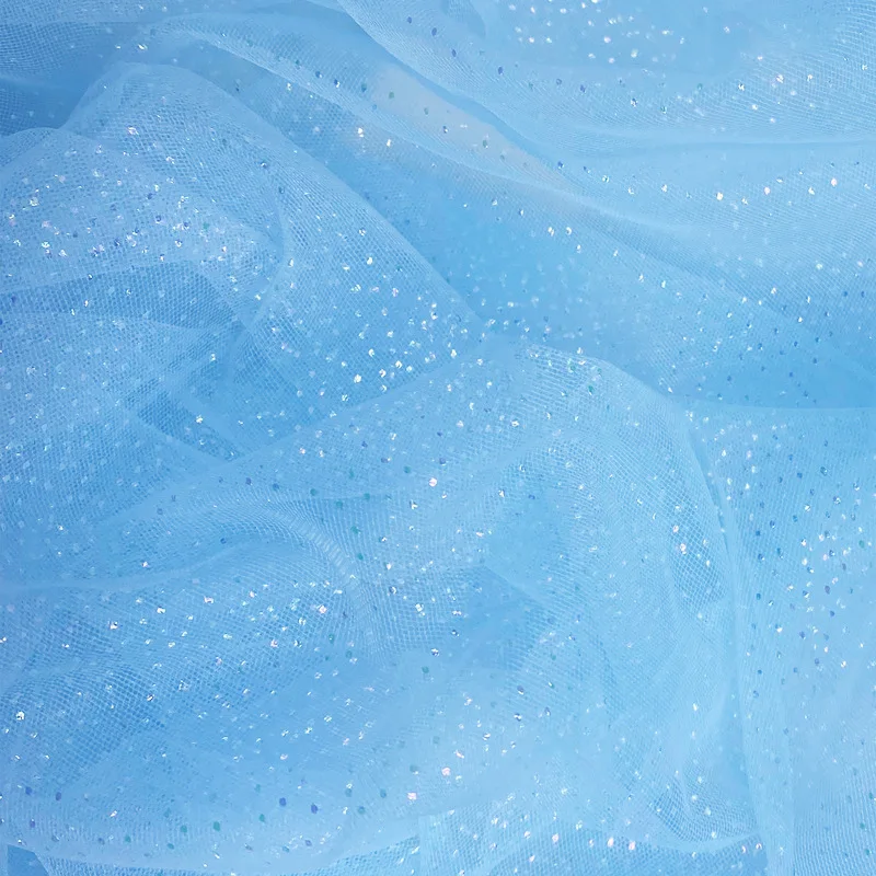 

Colorful Foil Dot Mesh Fabric Rainbow Dot Netting Children's Clothing Accessories Stage Skirt Toy Headpiece for Sewing