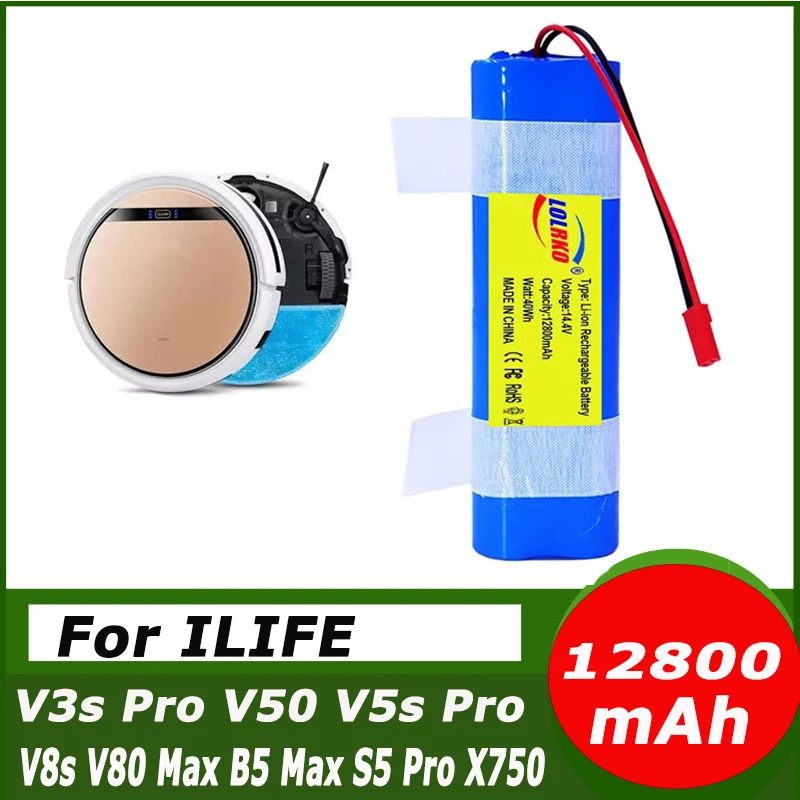 14.8 V 6800mAh Lithium Battery for ILIFE V5 V5s V50 V3 DF45 DF43 plus v3s pro Robot Vacuum Cleaner ILIFE v5s pro battery